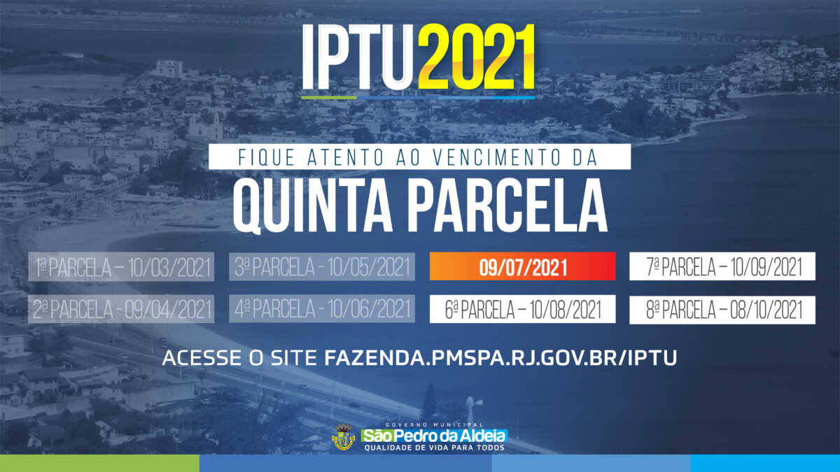 Quinta Parcela Do Iptu Vence Nesta Sexta Feira Em S O Pedro Da