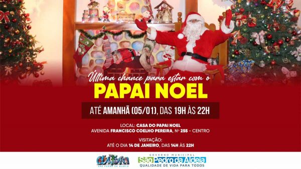 Bom Velhinho se despede da Casa do Papai Noel nesta quarta-feira (5) -  Prefeitura de São Pedro da Aldeia