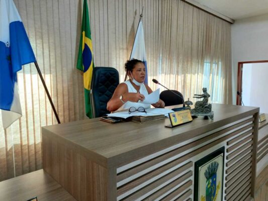 Secretária municipal de Turismo, Andrea Tinoco conduziu a reunião do Conselho Municipal.