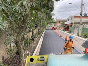 Pavimentação asfáltica da Estrada da Boa Vista/Foto: Agnaldo Ribeiro