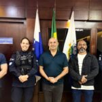 Prefeito Fábio do Pastel recebe nova comandante da 2ª Companhia da Polícia Militar em São Pedro da Aldeia